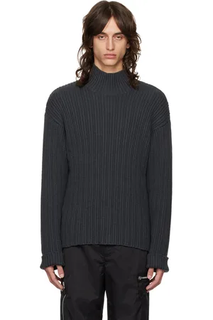 OUR LEGACY Gray Dropped Shoulder Turtleneck