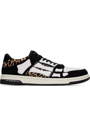 AMIRI & Beige Leopard Skel Top Low Sneakers