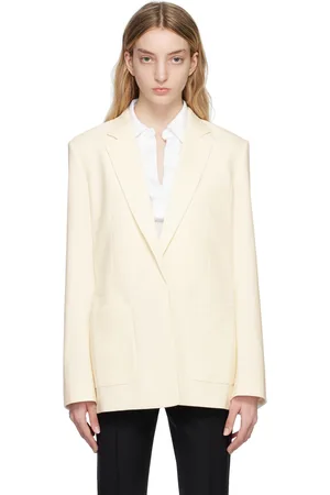 Helmut Lang Off-White Belted Blazer