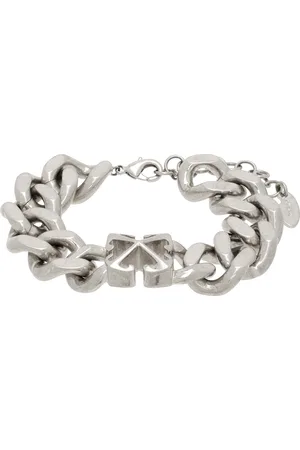 OFF-WHITE Silver Arrow Chain Bracelet