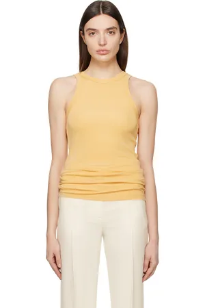 Totême Yellow Fluid Tank Top