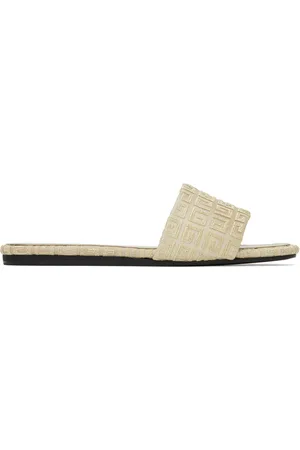 Givenchy Beige & Gold 4G Sandals