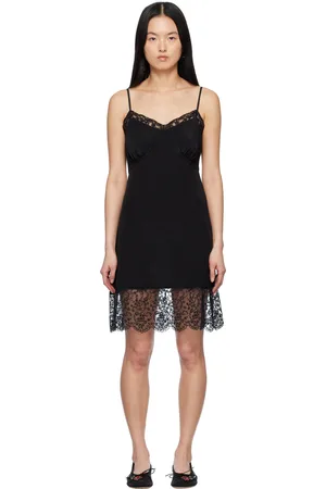 Simone Rocha Deep Lace Trim Slip Minidress