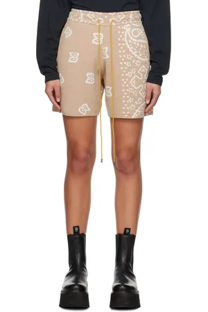 Rhude Beige Jacquard Shorts