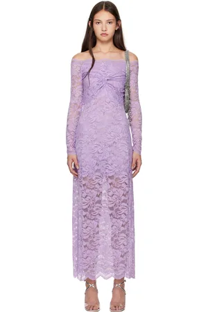 Paco rabanne Purple Lace Maxi Dress