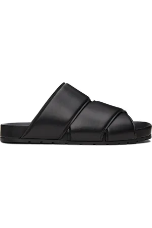 Bottega Veneta Black Bridge Mule Sandals