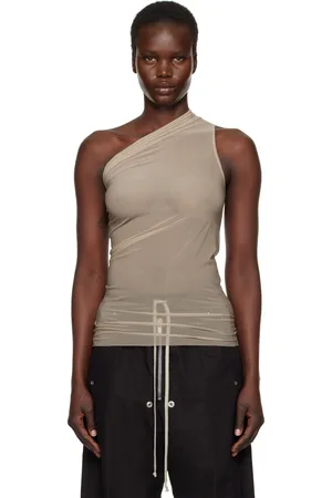 Rick Owens Taupe Hollywood Athena Tank Top
