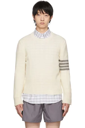 Thom Browne Off-White Classic Crewneck Sweater