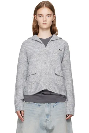 We11 Done Gray Sailor Cardigan