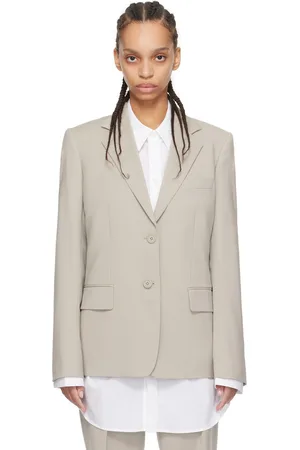 Helmut Lang Beige Classic Blazer