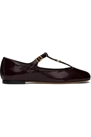 Chloé Burgundy Marcie Ballerina Flats