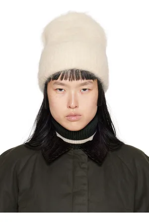 Totême Off-White Ribbed Beanie