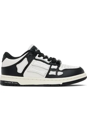 AMIRI Kids Black & White Skel-Top Low Sneakers
