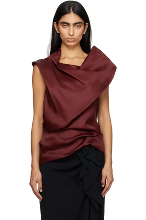 Khaite Red Luola Top
