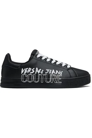 VERSACE Black Court 88 Sneakers