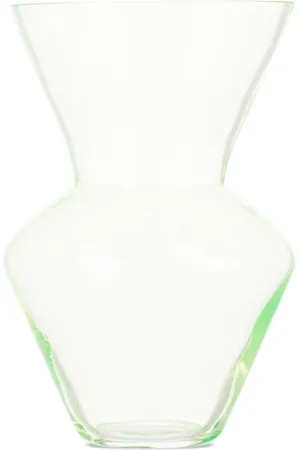 POLSPOTTEN Green Fat Neck Vase