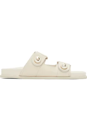 Jimmy Choo Off-White Fayence Sandals