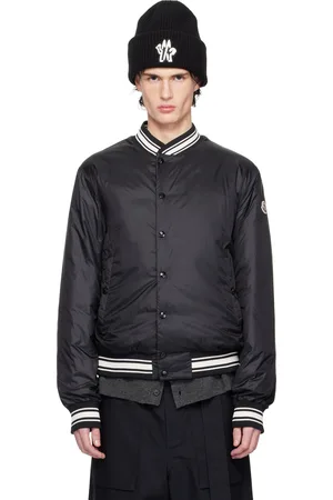 Moncler Black Bouchet Reversible Down Bomber Jacket
