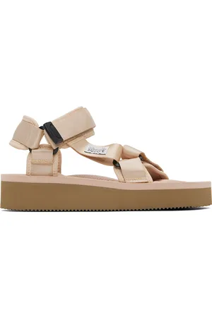 SUICOKE Beige & Pink DEPA-2PO Sandals