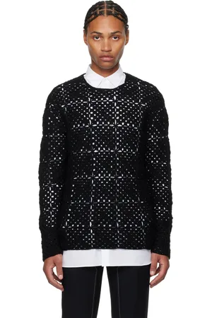 Comme des Garçons Black Crochet Sweater