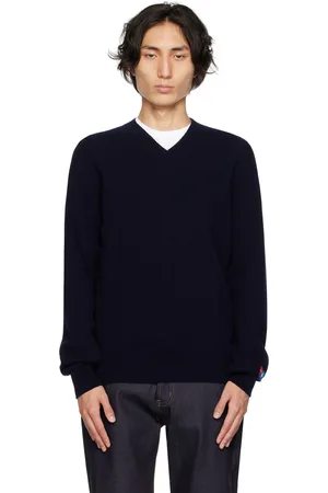 Comme des Garçons Navy Invader Edition Sweater