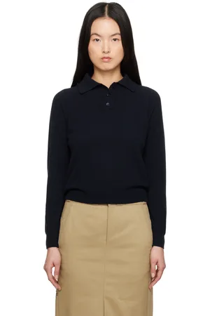 Maison Margiela Navy Wool Polo