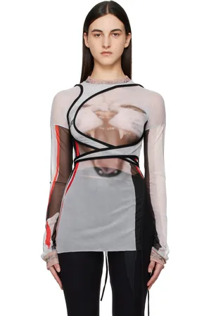OTTOLINGER Multicolor Mesh Deconstructed Longsleeve T-shirt