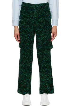 Paul Smith Green Twilight Floral Cargo Pants