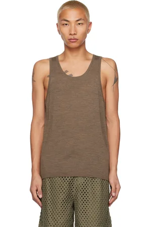 COMMAS Brown Scoop Neck Tank Top