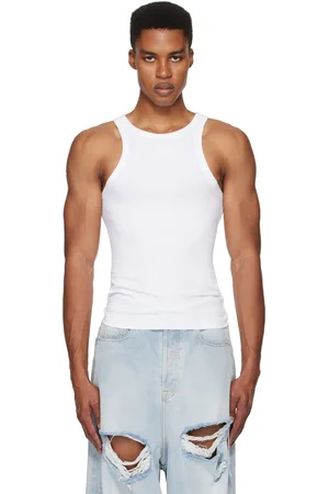 Vetements Embroidered Logo Tank Top