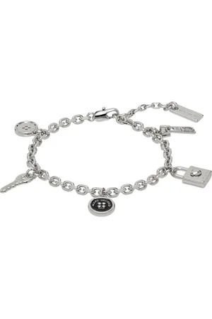 Marc Jacobs Silver Button Charm Bracelet