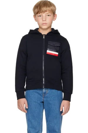 Moncler Kids Navy Zip Up Hoodie