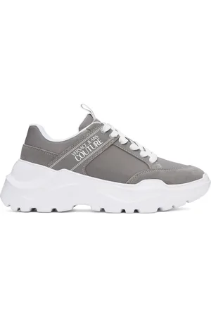 VERSACE Gray Logo Speedtrack Sneakers