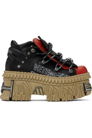 Vetements Black & Red New Rock Edition Platform Sneakers