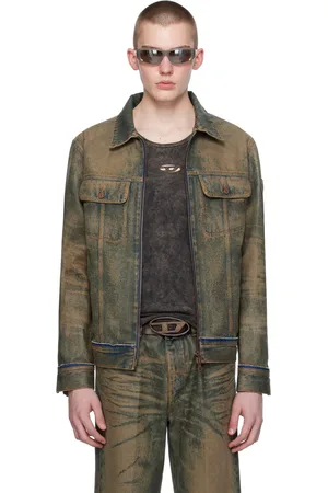 Diesel SSENSE Exclusive Brown Denim Jacket