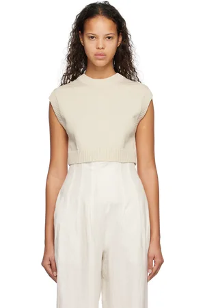 Auralee Beige Crewneck Sweater