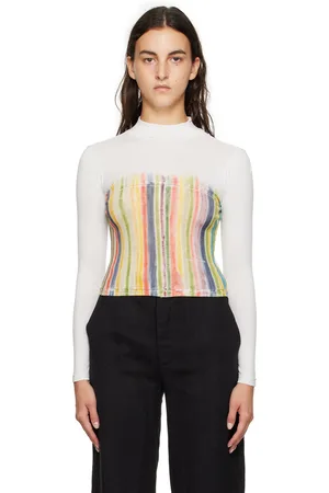ECKHAUS LATTA White Lapped Baby Turtleneck