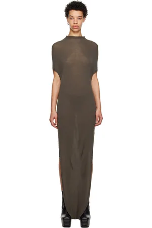 Rick Owens Gray Crater Maxi Dress