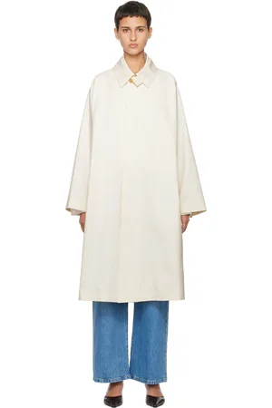 The Row White Tavisha Coat