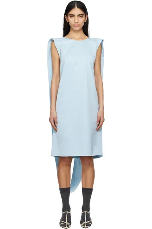 LII Blue Shoulder Loop Midi Dress