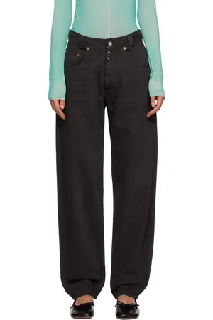 Maison Margiela Black Drawstring Jeans