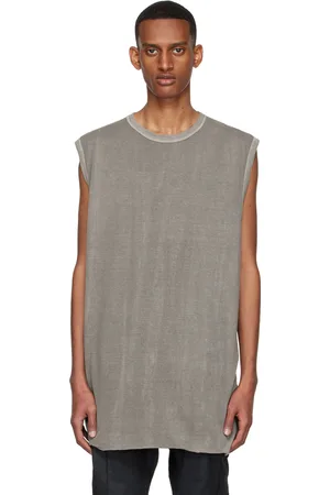 11 BY BORIS BIDJAN SABERI Gray Cotton T-Shirt