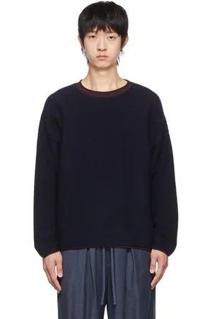 The Row Navy Ebbe Sweater