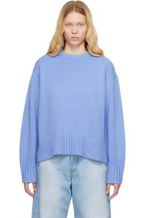 Guest In Residence Blue Cozy Crew Sweater