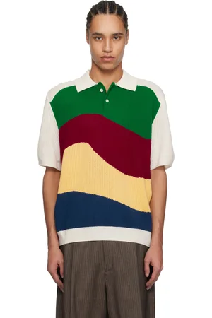 Glass Cypress SSENSE Exclusive Multicolor Knit Polo