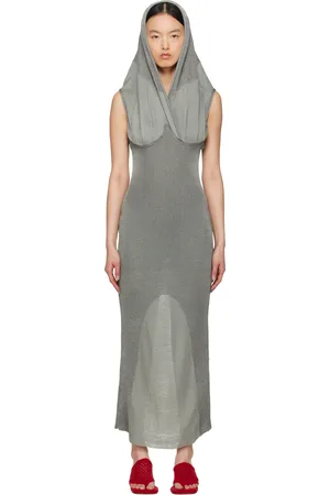 Isa Boulder Gray Lowhood Maxi Dress