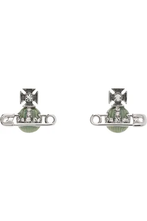 Vivienne Westwood Silver & Blue Kitty Earrings