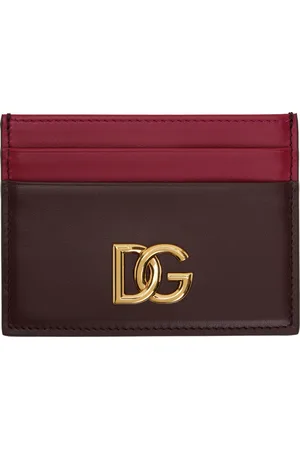 Dolce & Gabbana Burgundy & Pink Calfskin 