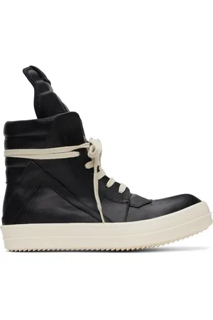 Rick Owens Black Hollywood Geobasket Sneakers