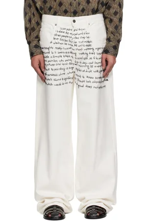 Glass Cypress Swirly Text Jeans